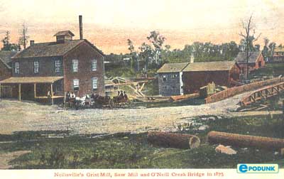 logging in city of neillsville, 1875